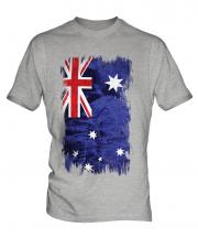 Australia Grunge Flag Mens T-Shirt