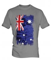 Australia Grunge Flag Mens T-Shirt