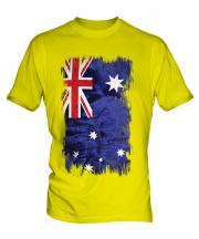Australia Grunge Flag Mens T-Shirt