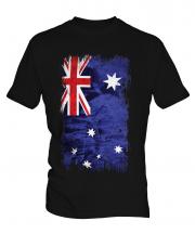 Australia Grunge Flag Mens T-Shirt