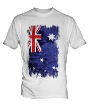Australia Grunge Flag Mens T-Shirt