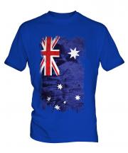 Australia Grunge Flag Mens T-Shirt