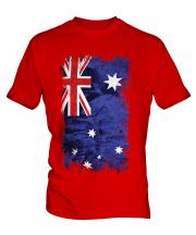 Australia Grunge Flag Mens T-Shirt