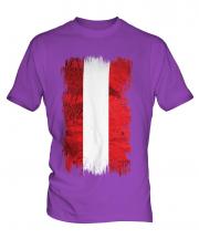 Austria Grunge Flag Mens T-Shirt