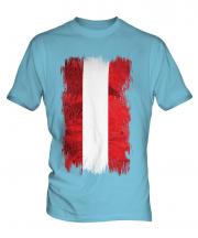 Austria Grunge Flag Mens T-Shirt