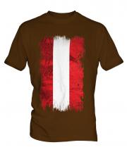 Austria Grunge Flag Mens T-Shirt