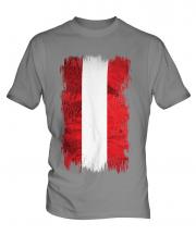Austria Grunge Flag Mens T-Shirt