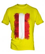 Austria Grunge Flag Mens T-Shirt