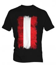 Austria Grunge Flag Mens T-Shirt