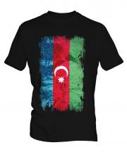 Azerbaijan Grunge Flag Mens T-Shirt
