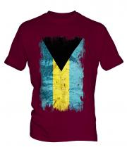 Bahamas Grunge Flag Mens T-Shirt