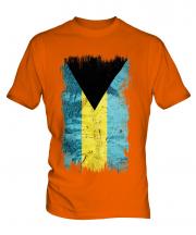 Bahamas Grunge Flag Mens T-Shirt