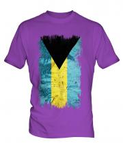 Bahamas Grunge Flag Mens T-Shirt