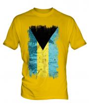Bahamas Grunge Flag Mens T-Shirt
