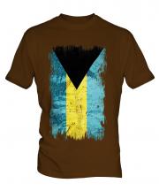 Bahamas Grunge Flag Mens T-Shirt