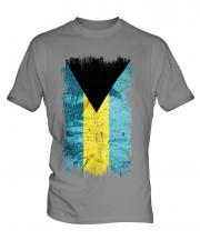 Bahamas Grunge Flag Mens T-Shirt