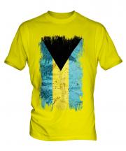 Bahamas Grunge Flag Mens T-Shirt