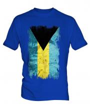 Bahamas Grunge Flag Mens T-Shirt