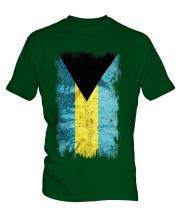 Bahamas Grunge Flag Mens T-Shirt