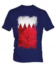Bahrain Grunge Flag Mens T-Shirt