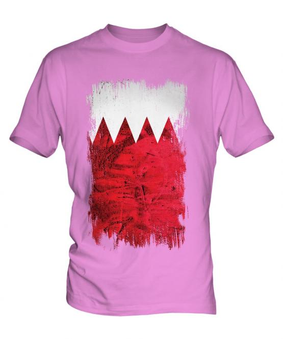 Bahrain Grunge Flag Mens T-Shirt