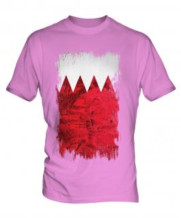 Bahrain Grunge Flag Mens T-Shirt