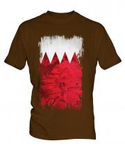 Bahrain Grunge Flag Mens T-Shirt
