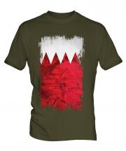 Bahrain Grunge Flag Mens T-Shirt