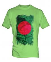 Bangladesh Grunge Flag Mens T-Shirt