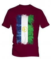 Bashkortostan Grunge Flag Mens T-Shirt