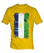 Bashkortostan Grunge Flag Mens T-Shirt