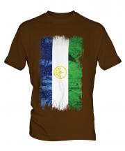 Bashkortostan Grunge Flag Mens T-Shirt