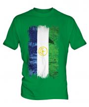Bashkortostan Grunge Flag Mens T-Shirt