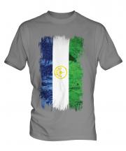 Bashkortostan Grunge Flag Mens T-Shirt
