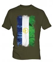 Bashkortostan Grunge Flag Mens T-Shirt