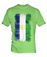 Bashkortostan Grunge Flag Mens T-Shirt