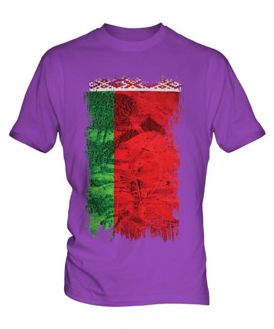 Belarus Grunge Flag Mens T-Shirt