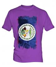 Belize Grunge Flag Mens T-Shirt