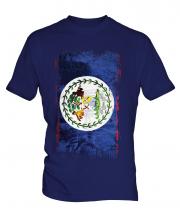Belize Grunge Flag Mens T-Shirt