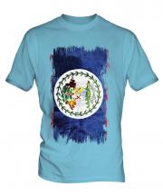 Belize Grunge Flag Mens T-Shirt