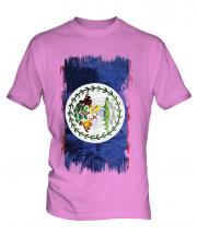 Belize Grunge Flag Mens T-Shirt