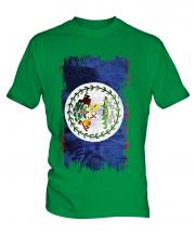Belize Grunge Flag Mens T-Shirt