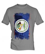 Belize Grunge Flag Mens T-Shirt