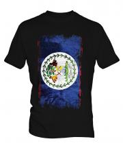Belize Grunge Flag Mens T-Shirt