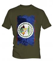 Belize Grunge Flag Mens T-Shirt