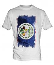 Belize Grunge Flag Mens T-Shirt