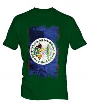 Belize Grunge Flag Mens T-Shirt