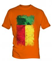 Benin Grunge Flag Mens T-Shirt