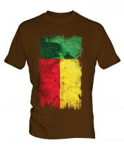 Benin Grunge Flag Mens T-Shirt
