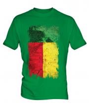 Benin Grunge Flag Mens T-Shirt